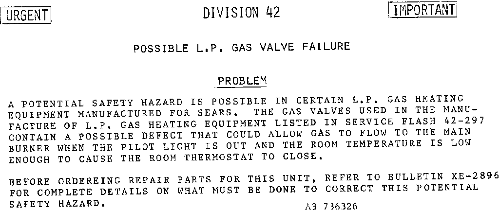 FURNACE RECALL 867.736364