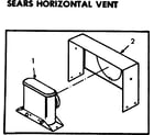 Kenmore 867736376 horizontal vent kit diagram