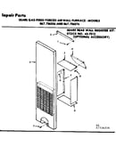 Rear wall register kit