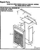 Rear wall register kit