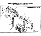 Kenmore 867736337 burner and gas valve diagram
