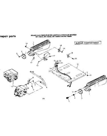 Gas burners and manifold