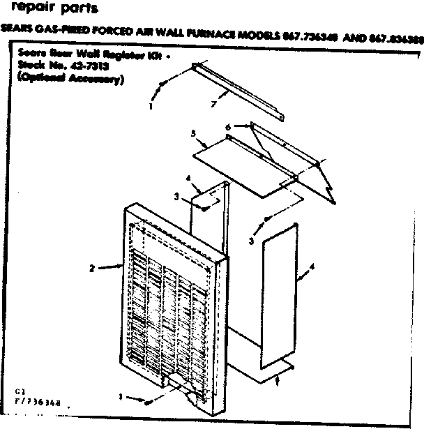 REAR REGISTER HALF PANEL