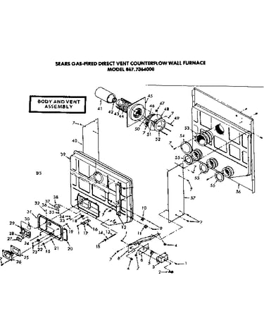 Body and vent assembly