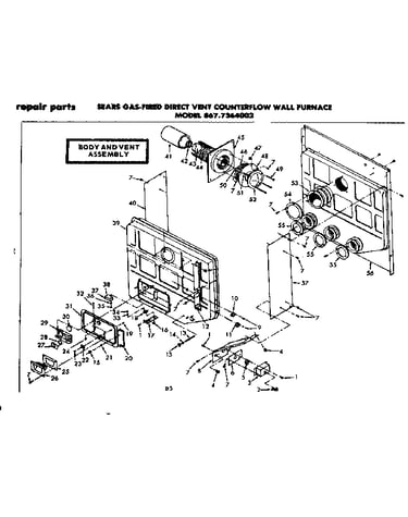 Body and vent assembly