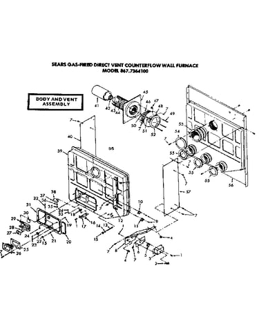 Body and vent assembly