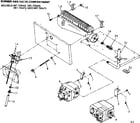 Kenmore 867736433 burner and valve compartment diagram