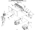 Kenmore 867736435 burner and valve compartment diagram
