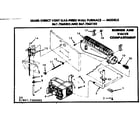 Kenmore 8677365102 burner & valve compartment diagram