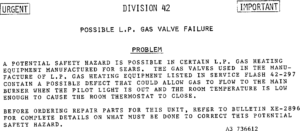 FURNACE RECALL 867.736652