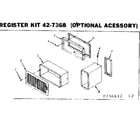 Kenmore 867736652 register kit diagram