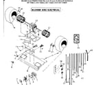 Kenmore 867736653 blower & electrical diagram