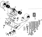 Kenmore 867736654 blower and electrical diagram