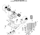 Kenmore 867736681 blower and electrical diagram