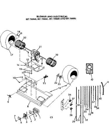 Blower and electrical
