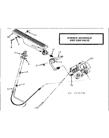 Burner-manifold & gas valve
