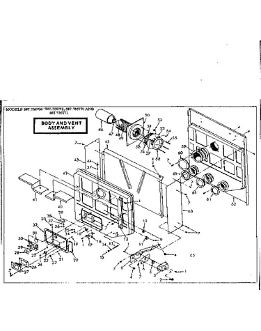Body and vent assembly