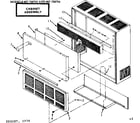 Kenmore 867736733 cabinet assembly diagram