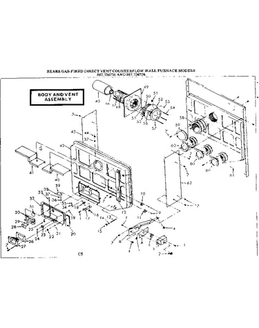 Body and vent assembly