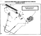 Kenmore 867736737 burner manifold and gas valve diagram