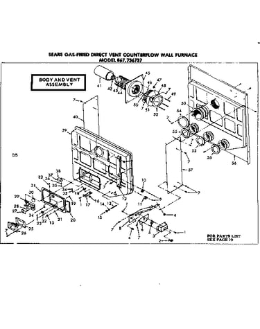 Body and vent assembly