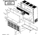 Kenmore 867736762 cabinet assembly diagram