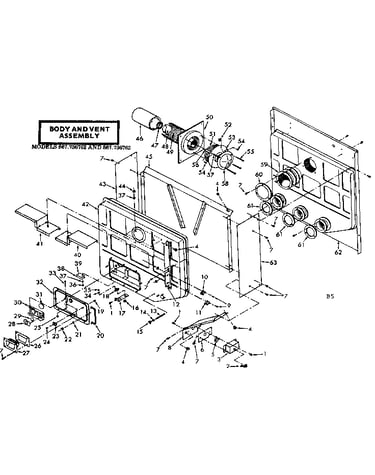 Body and vent assembly