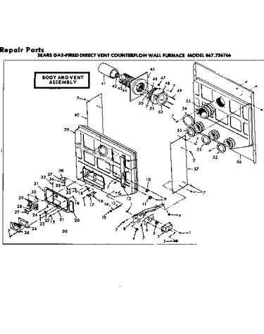 Body and vent assembly