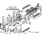 Kenmore 106482394 ice maker parts diagram