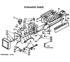 Kenmore 106627492 icemaker parts diagram