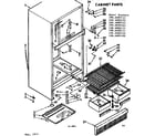 Kenmore 1066682161 cabinet parts diagram