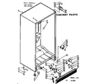 Kenmore 106721581 cabinet parts diagram