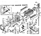 Kenmore 106721571 ice maker parts diagram