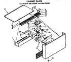 Kenmore 106723700 cabinet parts diagram