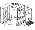 Kenmore 106724201 cabinet parts diagram