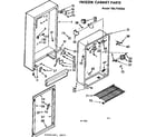 Kenmore 106724234 freezer cabinet parts diagram