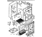 Kenmore 106724281 cabinet parts diagram