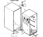 Kenmore 106725130 cabinet parts diagram