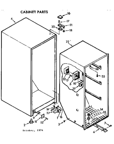 Cabinet parts