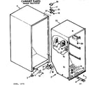 Kenmore 106725132 cabinet parts diagram