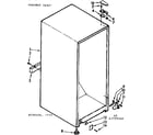 Kenmore 106725140 cabinet parts diagram