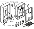 Kenmore 106725200 cabinet parts diagram