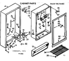 Kenmore 106725201 cabinet parts diagram