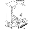 Kenmore 106725340 cabinet parts diagram