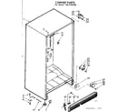 Kenmore 106725520 cabinet parts diagram