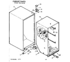Kenmore 106726130 cabinet parts diagram