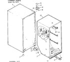 Kenmore 106726131 cabinet parts diagram