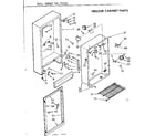 Kenmore 106726220 freezer cabinet parts diagram