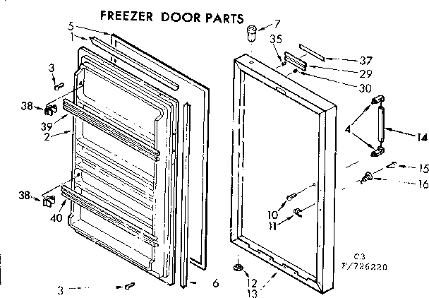 FREEZER DOOR PARTS