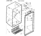 Kenmore 106726231 liner parts diagram